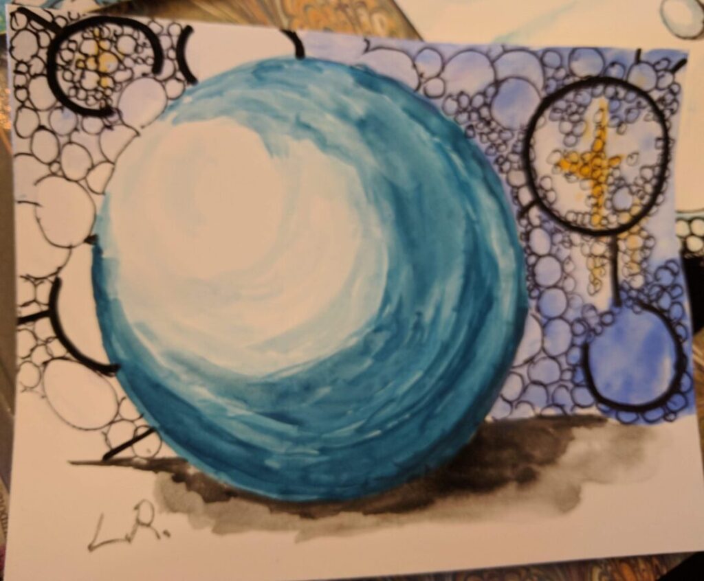 Circle mail art