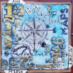 Back to school art journal page