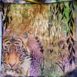 jungle art journalling page