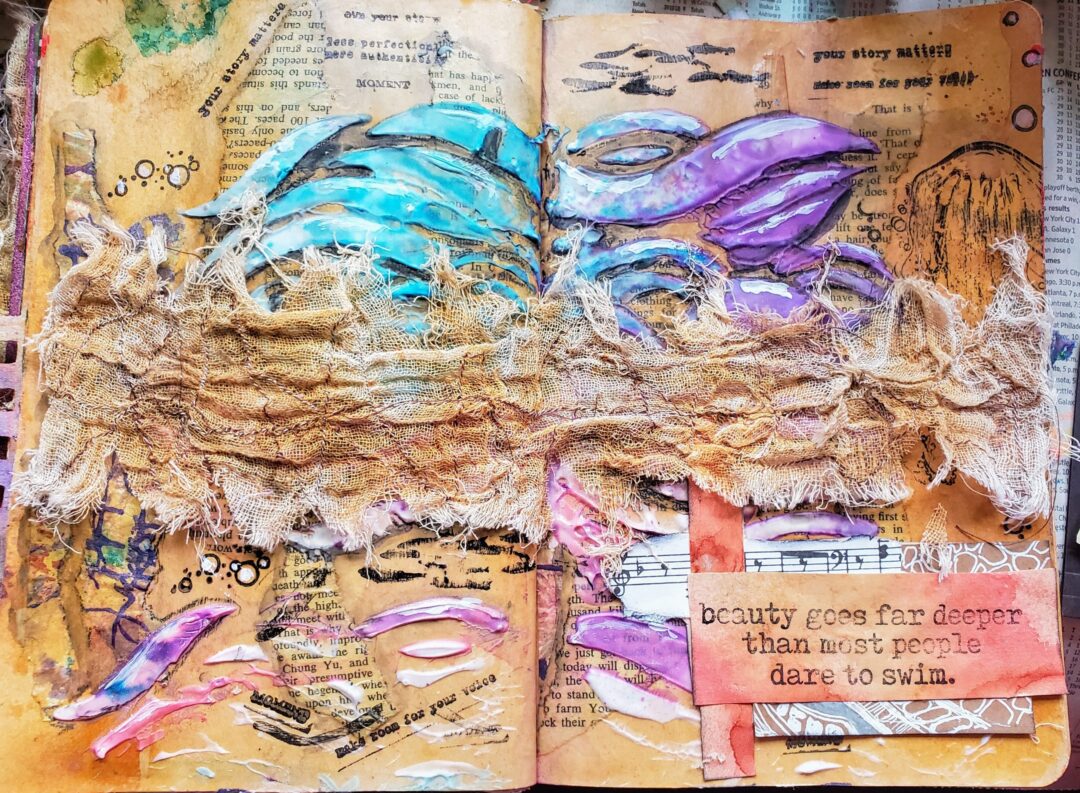 flow art journal page